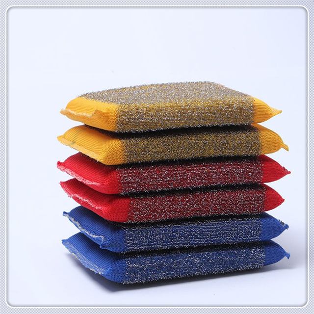 kitchen cleaning stainless steel wire sponge scouring pad manufacturer